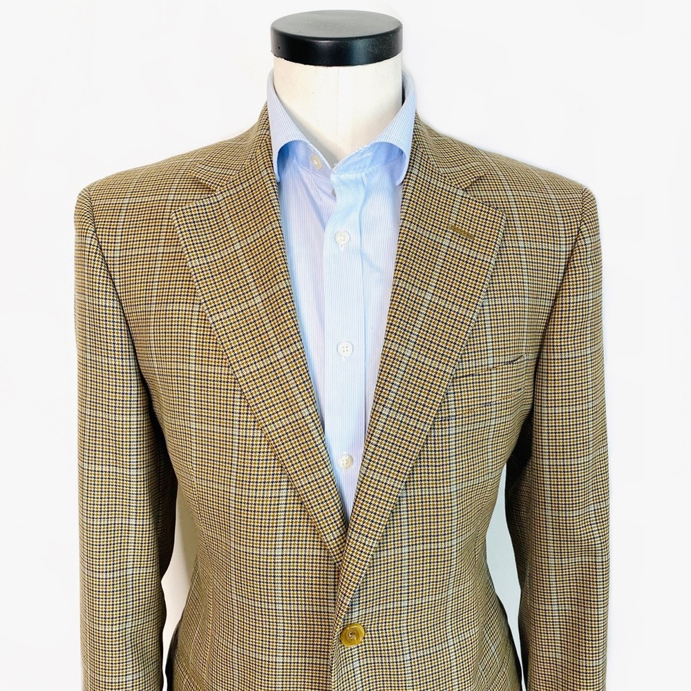 NEW Brooks Brothers Window Pane Blazer 40